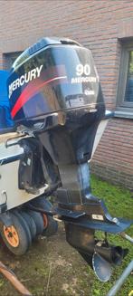 Mercury 90pk 2takt ingespoten olie, Watersport en Boten, Buiten- en Binnenboordmotoren, Ophalen, Zo goed als nieuw