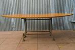 Industrieel vintage halfrond bureau, toonbank, toog, Huis en Inrichting, Ophalen, Gebruikt, Bureau