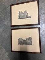 2 oude kadertjes “ Turnhout “, Antiek en Kunst, Ophalen