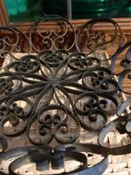 Panier plat fer forgé noir vintage 1950 /60 24 cm diamètre, Enlèvement ou Envoi