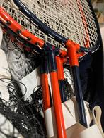 4 raquettes BADMINTON + filet + 2 volants, Ophalen, Zo goed als nieuw