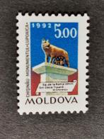 Moldavië 1992 - wolf met Romulus en Remus, Chisinau **, Ophalen of Verzenden, Overige landen, Postfris