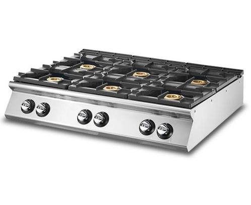 Cuisinière gaz, top, 6 brûleurs, Elektronische apparatuur, Fornuizen, Nieuw, Tussenbouw, Gas, 5 kookzones of meer, Minder dan 85 cm