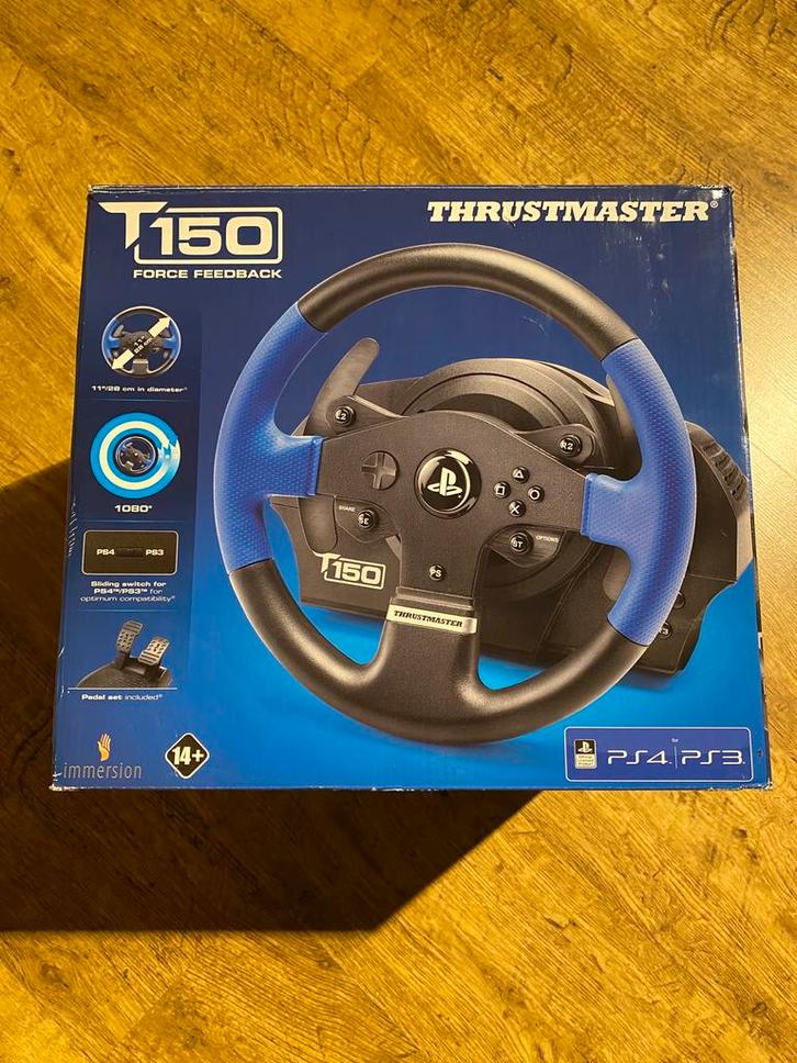 Thrustmaster T150 racestuur + staander, Games en Spelcomputers, Games | Pc, Zo goed als nieuw, Racen en Vliegen, Ophalen of Verzenden