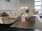 Leren salon met salontafel, Ophalen, Leer