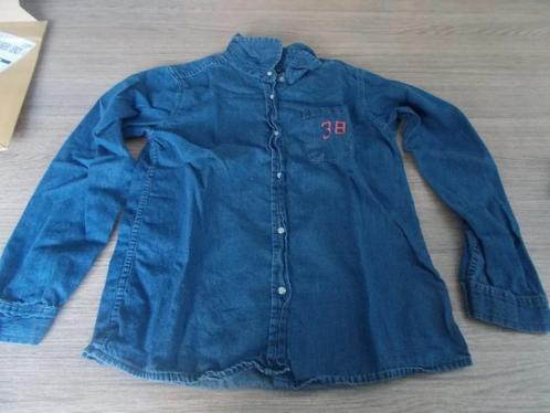 A - Chemise en jeans bleu H&M taille 152 (fille)., Enfants & Bébés, Vêtements enfant | Taille 152, Comme neuf, Fille, Chemise ou Chemisier