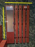 Vintage wandkapstok met spiegel, Gebruikt, 100 tot 150 cm, Hout, Ophalen