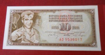 bankbiljet - Joegoslavië - 10 dinars 1968 beschikbaar voor biedingen