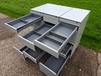 4 stalen ladeblokken voor bv werkbank gereedschap opslag, Ophalen, Gebruikt