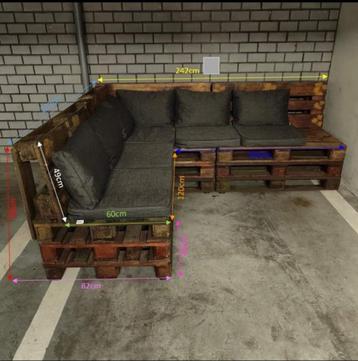 Palletbank kussens Europallet kussenset loungeset tuinkussen beschikbaar voor biedingen