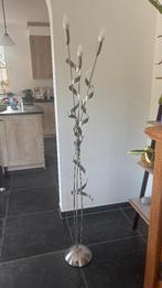 Hanglamp en staande lamp in inox, Enlèvement, Comme neuf