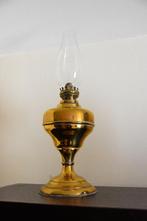 Petroleumlamp in koper met origineel glas, Antiek en Kunst, Ophalen of Verzenden, Koper