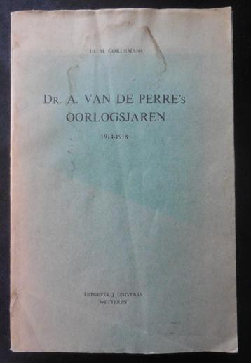 Dr. A. Van de Perre's oorlogsjaren - Cordemans - 1963 beschikbaar voor biedingen