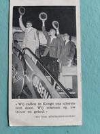 gedachtenisprentje vliegtuigramp 1958, Verzamelen, Bidprentjes en Rouwkaarten, Verzenden