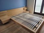 Malm bedframe 160 x 200cm met lattenbodem en nachtkastjes, Huis en Inrichting, Slaapkamer | Bedden, Ophalen, Gebruikt, Overige kleuren