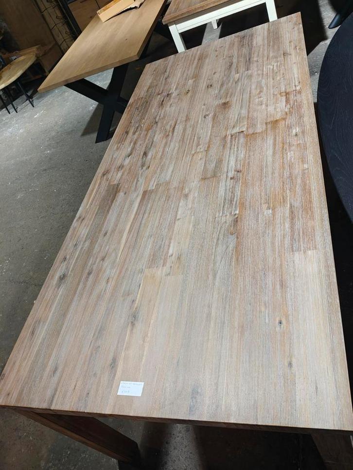Houten eetkamertafel (outlet), Huis en Inrichting, Woonaccessoires | Overige, Nieuw, Ophalen
