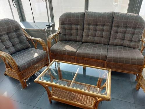 rotan, Huis en Inrichting, Zetels | Complete zithoeken, Zo goed als nieuw, Riet of Rotan, Ophalen