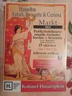 Plaques et brocante en émail Beurs Hasselt, Enlèvement ou Envoi, Utilisé, Panneau publicitaire