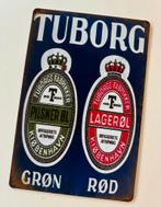 Metalen reclamebod Tuborg, Ophalen of Verzenden, Nieuw, Reclamebord, Plaat of Schild