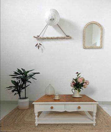 table basse campagne chic