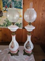 Antieke opaline 'Napoleon' lamp, Antiek en Kunst, Ophalen