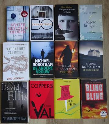 24 thrillers romans te koop als nieuw! Zie advertentie disponible aux enchères