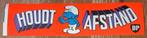 De Smurfen sticker BP Houdt afstand Peyo Schtroumpfs 70s, Verzamelen, Stripfiguren, Smurfen, Ophalen of Verzenden, Plaatje, Poster of Sticker