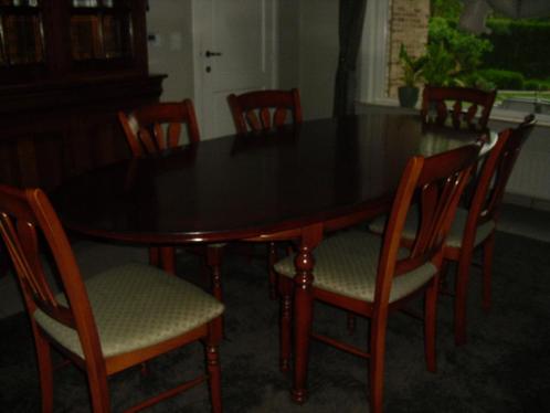 Eetkamer, Huis en Inrichting, Complete eetkamers, Gebruikt, 4 tot 6 stoelen, Ophalen