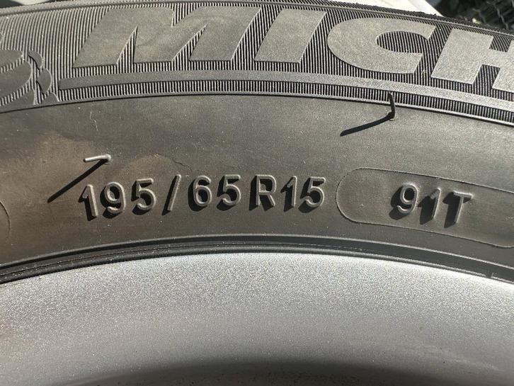 Michelin Alpin winterbanden + velgen (set) 195/65 R15, Auto-onderdelen, Banden en Velgen, Banden en Velgen, Winterbanden, 15 inch