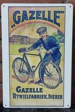 retro GAZELLE Fietsen Metalen Reclame bord Poster, Envoi, Neuf, Affiche