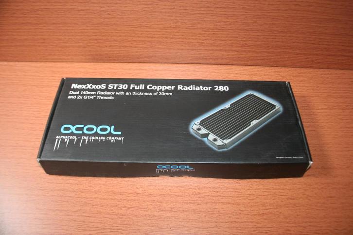 Nexxxos st30 full copper radiator 280 mm alphacool, Computers en Software, Computerkoelers, Ophalen of Verzenden