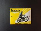 Emaille SAROLEA gebolde reclame plaat, Ophalen of Verzenden, Zo goed als nieuw
