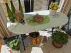 Marmeren tafel, Huis en Inrichting, Ophalen, Overige materialen, 100 tot 150 cm, 50 tot 75 cm