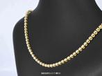 Gouden collier met 107 briljant geslepen diamanten, Handtassen en Accessoires, Kettingen, Diamant, Niet ingevuld, Zo goed als nieuw