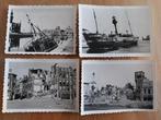 4x foto juni 1940 Duinkerke Oostende wo2 bombardementen, Ophalen of Verzenden