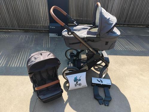 Complete set Mutsy EVO, Kinderen en Baby's, Kinderwagens en Combinaties, Zo goed als nieuw, Kinderwagen, Mutsy, Met reiswieg, Verstelbare duwstang