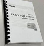 NIKON COOLPIX S3500 Camera uitgebreide handleiding - geprint, Ophalen of Verzenden