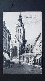 Postkaart Tienen Tirlemont Rue Neuve et Marché à la Chaux, Collections, Enlèvement ou Envoi, Avant 1920, Affranchie, Limbourg