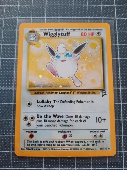 Wigglytuff base set 2 holo, Hobby en Vrije tijd, Verzamelkaartspellen | Pokémon, Zo goed als nieuw, Ophalen of Verzenden