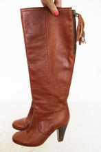 Mooie Leren Frida Laarzen 1 s22 (Maat 36) € 70,-, Hoge laarzen, Frida, Bruin, Verzenden