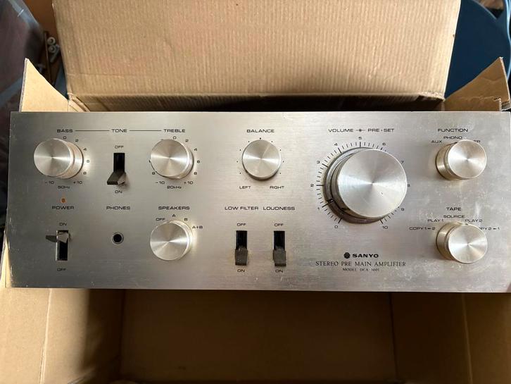 Oude maar degelijke versterker, Audio, Tv en Foto, Versterkers en Ontvangers, Gebruikt, Stereo, Ophalen