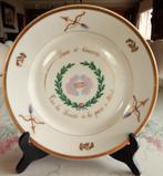 oud antiek bord ca. 1870 - PAIX et CONCORDE met lauwerkrans, Ophalen of Verzenden