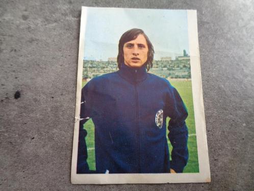  VOETBAL   PRENT PLAATJE  CRUYFF   ED . VANDERHOUT 1969/1970, Hobby en Vrije tijd, Stickers en Plaatjes, Sticker, Ophalen of Verzenden