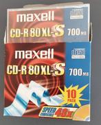 NIEUW 10 CD-R 80XL-S 700MB “MAXELL”, Computers en Software, Beschrijfbare discs, Herschrijfbaar, Cd, Nieuw, Ophalen of Verzenden