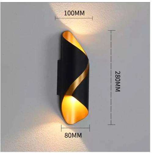 Swirl design LED Wandlamp Warm Wit 3500K, Huis en Inrichting, Lampen | Wandlampen, Zo goed als nieuw, Ophalen