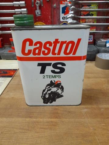 Gouden Castrol ts 2-takt motorfiets 2t oliekan beschikbaar voor biedingen