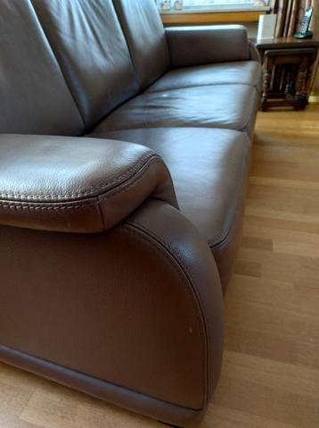 Lederen zetel 3 zit en 2 zit/relax, Autres dimensions, Moins de 75 cm, Klassiek, Comme neuf