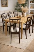 Prachtige set vintage stoelen (5st), Enlèvement ou Envoi, Vintage, Brun, Bois