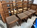 4 heel mooie oude eiken stoelen., Enlèvement, Comme neuf