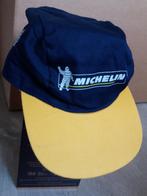 Pet  Michelin donkerblauw met gele klep , one size , uniseks, Verzamelen, Ophalen of Verzenden, Zo goed als nieuw, Auto's